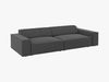 Micadoni Sofa Jodie 4-Sitzer Samt Bluvel Grau Bild 3