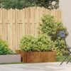 vidaXL Pflanzkübel Rostig 80x80x30 cm Wetterfester Stahl 860807 Bild 3