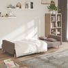 vidaXL Schlafsofa 2-Sitzer mit 2 Kissen Taupe Stoff 375805 Bild 3