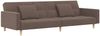 vidaXL Schlafsofa 2-Sitzer mit 2 Kissen Taupe Stoff 375805 Bild 2