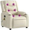 vidaXL Massagesessel Creme Kunstleder 374124 Bild 2