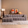 Bronx71 Ecksofa Luca Bouclé braun/grau links Bild 3