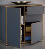 VCM Kommode & Sideboard Salia 920759 Anthrazit H. 74 x B. 79 x T. 33cm Bild 3