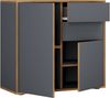 VCM Kommode & Sideboard Salia 920759 Anthrazit H. 74 x B. 79 x T. 33cm Bild 2