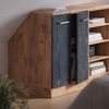 Küchenschrank für Dachschrägen R-Line Schwarz Beton 60 cm mit 2 Türen, Schrankkorpus 60 cm Tiefe Vicco Bild 4