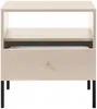 Vente-unique - BOGDAN Bedside table Holz, Platte Beige - B 39 cm x H 56 cm x L 54 cm Bild 3