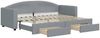 vidaXL Tagesbett Ausziehbar mit Schubladen Hellgrau 80x200 cm Stoff 3197219 Bild 2