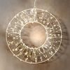 Spetebo LED Dekofigur Metall Kranz weiß Ø 30 cm - Weihnachten Deko Beleuchtung, Timer Funktion, LED fest integriert, warm weiß, IP44 Spritzwasserschutz Bild 5
