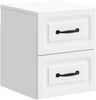 vidaXL Wandmontierter Nachttisch 2 pcs Weiß 34,5 x 33 x 40 cm 899316 Bild 5