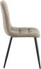 CLP 2er Set Esszimmerstühle Antibes Cordbezug gepolstert Rückenlehne bis 150 kg,taupe Bild 5