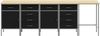 vidaXL Arbeitsschrankset mit Schubladen 5 pcs Schwarz und Grau 3321394 Bild 2