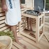 HOME DELUXE Traditionelle Sauna mit Kunststeinwand SKYLINE BIG XL - 200 x 200 cm für 6 Personen Bild 5