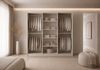 MOEBLO Drehtürenschrank Glamy 6D Wood (Moderner 6-türiger Kleiderschrank mit viel Stauraum, vier Kleiderstangen, Einlegeböden – Ideal für Schlafzimmer, Ankleidezimmer, Schrank Garderobe Drehtürenschrank - holz griffe) (BxHxT): 230 x 210 x 57 cm Bild 2