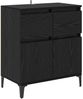 vidaXL Sideboard mit Schubladen Schwarz Eichen-Optik 60 x 35 x 70 cm 881220 Bild 2