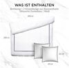 Pure cottom Bettwäsche Baumwoll-Satin Bettwäsche dunkelblau/weiß, Baumwoll-Satin, verschiedene Größen Bild 3