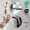 Pure cottom Bettwäsche Baumwoll-Satin Bettwäsche dunkelblau/weiß, Baumwoll-Satin, verschiedene Größen Bild 2