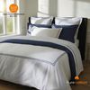 Pure cottom Bettwäsche Baumwoll-Satin Bettwäsche dunkelblau/weiß, Baumwoll-Satin, verschiedene Größen Bild 4