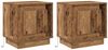 vidaXL Nachttisch 2 pcs Altholz 44 x 34,5 x 45 cm Holzwerkstoff 869575 Bild 2