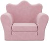 vidaXL Schlafsofa für Kinder Rosa Weich Plüsch 357057 Bild 3