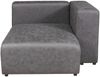 Sofa Suldal 3-Sitzer mit Longchair Wildlederimitat Schwarz [en. casa] Bild 5