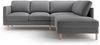 Micadoni Symmetrisches Ecksofa Eden 4-Sitzer Rechts Samt Grau Bild 2