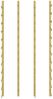 vidaXL Wand-Weinregal für 24 Flaschen 2 Stk. Golden Eisen 340886 Bild 4