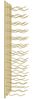 vidaXL Wand-Weinregal für 24 Flaschen 2 Stk. Golden Eisen 340886 Bild 5