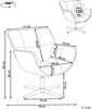 Drehsessel AUMA Stoff Orange Bild 2
