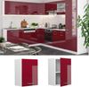Hängeschrank R-Line Rot Hochglanz 45 cm Vicco Bild 2