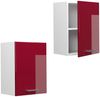 Hängeschrank R-Line Rot Hochglanz 45 cm Vicco Bild 5