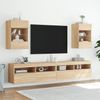 vidaXL TV-Wandschrank mit LED-Leuchten Sonoma-Eiche 40x30x60,5 cm 837082 Bild 5
