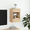 vidaXL TV-Wandschrank mit LED-Leuchten Sonoma-Eiche 40x30x60,5 cm 837082 Bild 4