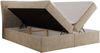 Boxspringbett DAGOS 200 x 200 cm mit Kopfteil, Lattenrost und Stauraum – Doppelbett mit Matratze & Topper T25 , stabile Konstruktion, Bettkasten, modernes Design - Beige Schenille grob gewebt - H4 Bild 4