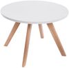 Couchtisch Wohnzimmertisch CORINA 60x60 cm Buche / Weiss Bild 1