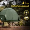 SoBuy Feldbett OGS32-II, Vorzelt Wasserdichtes Campingbett Campingliege Familienzelt Feldbett mit Zelt für 1-2 Personen, Campingmatratze für 1-2 Personen Bild 3