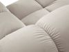 Micadoni Modulares Sofa Bellis 2-Sitzer Samt Bluvel Dunkelbeige Bild 5