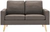 vidaXL 2-Sitzer-Sofa Taupe Stoff [288711] Bild 3