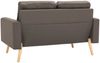 vidaXL 2-Sitzer-Sofa Taupe Stoff [288711] Bild 5