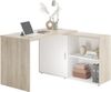 FMD Möbel - VALLEY - Schreibtisch - melaminharzbeschichtete Spanplatte - Eiche Nb/weiß - 118 x 75 x 124,5cm Bild 2