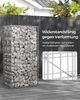 SONGMICS Gabionenkörbe, verzinkt, Metall silber, 100 x 50 x 30 cm, 5 Stück Bild 3