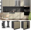 Spülenunterschrank Fame-Line Eiche Paneel 80 cm mit Regal, AP Eiche Vicco Bild 2