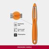 Victorinox | Universalschäler mit Pendelklinge | extra scharf | Zackenschliffklinge | zweischneidig | Swiss Made | Limited Edition Weiß Bild 2