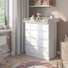 Wickelkommode Emmi Weiß 80x111.6 cm mit 4 Schubladen Vitalispa Bild 3