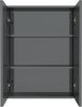 vidaXL Bad-Spiegelschrank 60x15x75 cm MDF Glänzendes Grau 331526 Bild 3