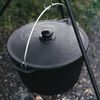 BIG-PAN Wok 6L Kazan Gusseisen Bügel Deckel Schöpflöffel Bild 4