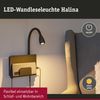 Paulmann 71101 LED Wandleuchte Halina USB C Schwarz matt 2700K Bild 2