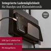 Paulmann 71101 LED Wandleuchte Halina USB C Schwarz matt 2700K Bild 3