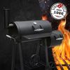LANDMANN - Smoker BBQ Holzkohle – Offset-Räucher, 4-in-1 für vielseitiges Grillen, robust mit emaillierten Grillrosten und integriertem Thermometer, ideal zum Hosting von Grills für große Gruppen Bild 2