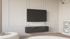Selsey 'Vena' - TV-Hängeboard 2-türig, Schwarz, 140 cm Bild 3
