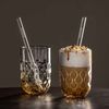 Leonardo GOCCE Caramel Macchiato Glas (2) 390 ml mit Glastrinkhalm 2er Set Bild 3